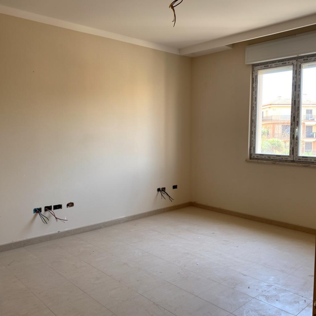 Unfinished room — before